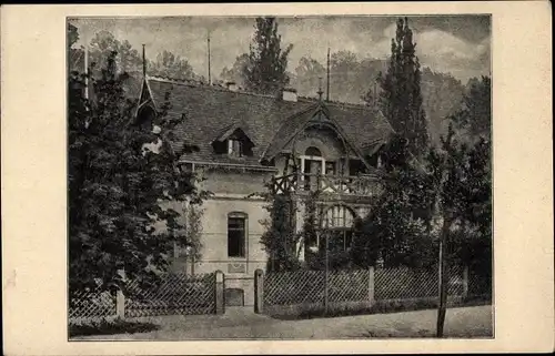 Ak Copitz Pirna in Sachsen, Basteistraße, Blick auf Gebäude