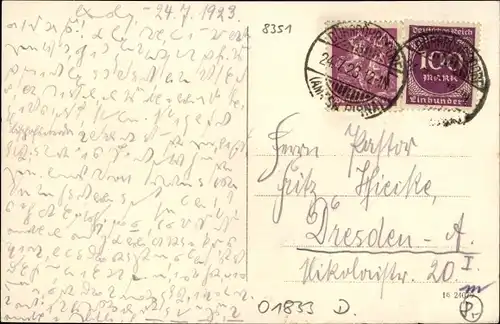 Ak Dürrrhörsdorf in Sachsen, Blick auf das Mitteldorf, Wohnhäuser