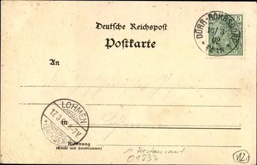 Ak Dürrröhrsdorf Dittersbach in Sachsen, Panorama, Kirchturm, Teilortsansicht