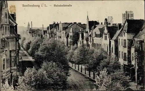 Ak Senftenberg in der Niederlausitz, Bahnhofstraße