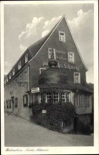 Ak Hohnstein Sächsische Schweiz, Haselhuhn's Gasthaus Zur Sächs. Schweiz
