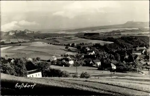 Foto Ak Goßdorf Hohnstein Sächsische Schweiz, Panorama