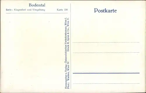 Ak Bodental Kärnten, Dorfpartie