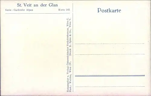 Ak Sankt Veit an der Glan Kärnten, Platz mit Brunnen