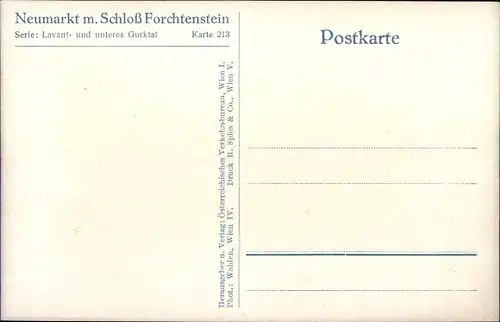 Ak Neumarkt in der Steiermark, Schloss Forchtenstein