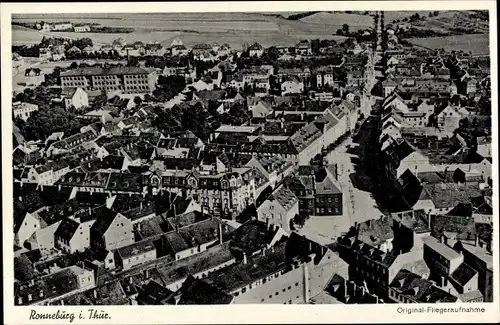 Ak Ronneburg in Thüringen, Fliegeraufnahme