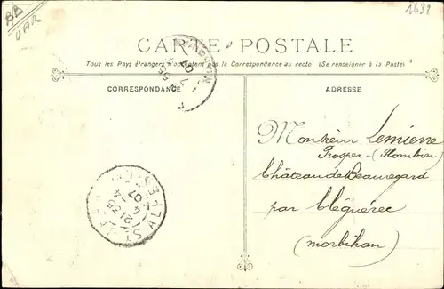 Ak Französisches Kriegsschiff, Le Cuirassé Iena apres l'explosion du 12 Mars 1907