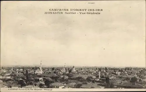 Ak Bitola Monastir Mazedonien, Gesamtansicht