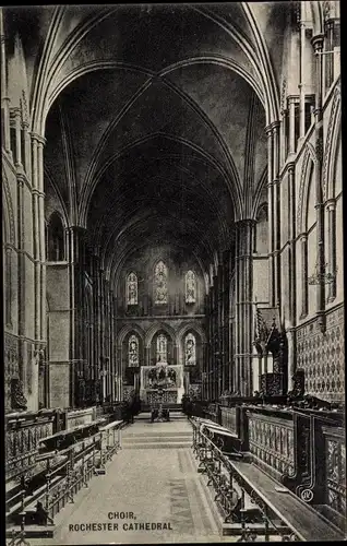 Ak Rochester South East England, Cathedral, Choir