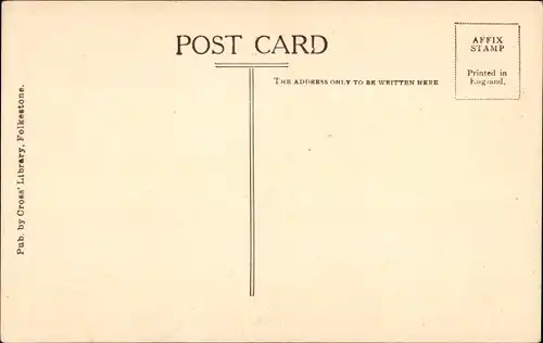 Ak Folkestone Kent England, The Pine Walk