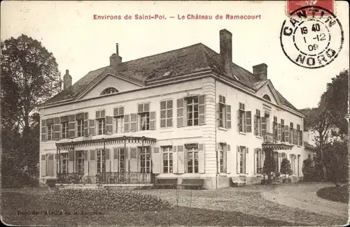 Ak Saint-Pol-sur-Ternoise Pas-de-Calais, Chateau de Ramecourt