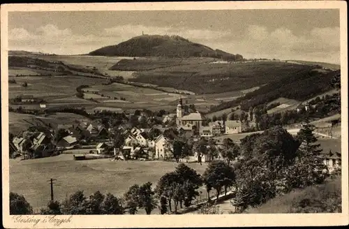 Ak Geising Altenberg im Erzgebirge, Panorama vom Ort