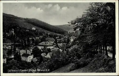 Ak Kipsdorf Altenberg im Erzgebirge, Ortsansicht