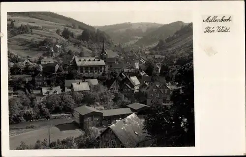 Ak Mellenbach Glasbach im Schwarzatal Thüringen, Ortsansicht