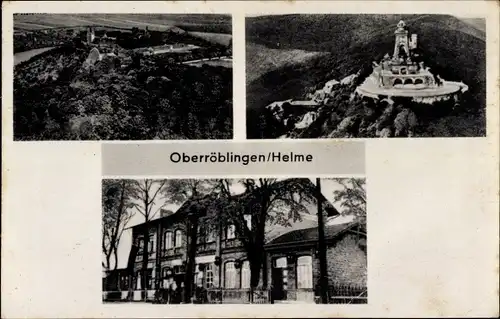 Ak Oberröblingen Sangerhausen Südharz, Kyffhäuserdenkmal