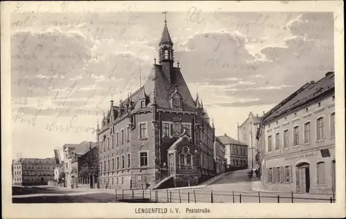 Ak Lengenfeld im Vogtland Sachsen, Poststraße