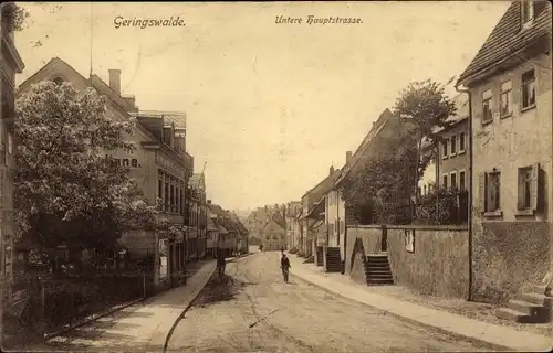 Ak Geringswalde Sachsen, Untere Hauptstraße
