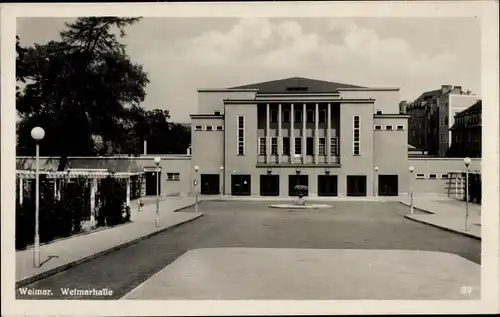 Ak Weimar in Thüringen, Weimarhalle