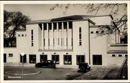 Ak Weimar in Thüringen, Weimarhalle