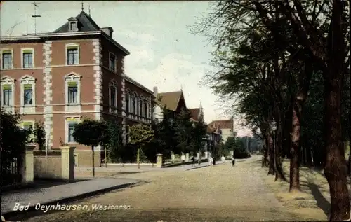 Ak Bad Oeynhausen in Westfalen, Westcorso, Straßenpartie