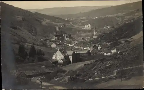 Foto Ak Heimbach in der Eifel, Panorama vom Eichelberg aus gesehen