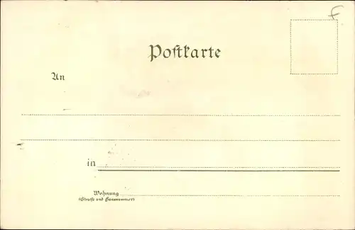 Litho Mosbach am Odenwald Baden, Rathaus, Kirche, Palm's Haus, Gesamtansicht