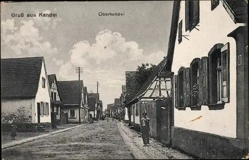 Ak Oberkandel Kandel in der Pfalz Bienwald, Straßenansicht