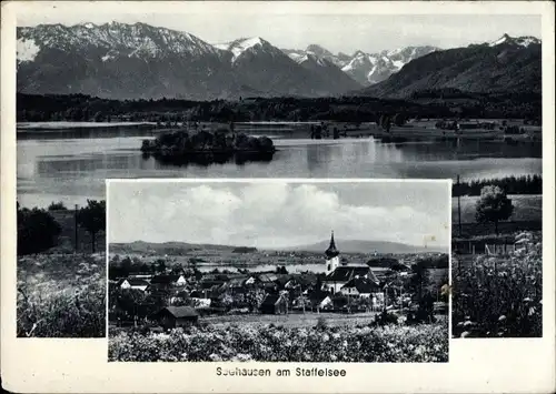 Ak Seehausen am Staffelsee, Panorama, Gesamtansicht