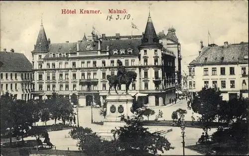 Ak Malmö Schweden, Hotel Kramer
