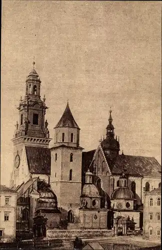 Ak Kraków Krakau Polen, Wawel, Katedra Wawelska