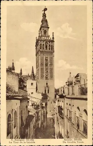 Ak Sevilla Andalusien, La Tour de la Giralda