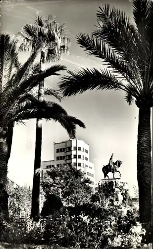 Ak Palma de Mallorca Balearische Inseln, Plaza de Espana, Monumento