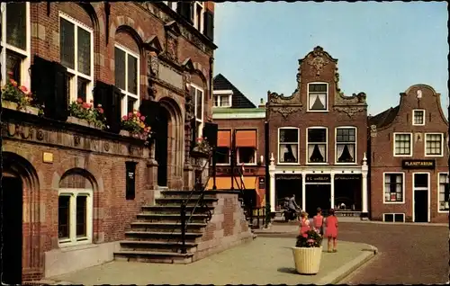 Ak Franeker Friesland Niederlande, Bordes Raadhuis met Planetarium