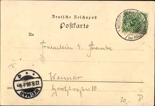 Ak Hildesheim in Niedersachsen, Knochenhaueramtshaus, Rathaus, Kirche, Tempelherrenhaus