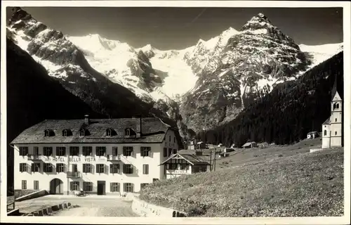 Ak Gruppo dell'Ortler Italien, Trafoi 1541 m Hotel bella vista