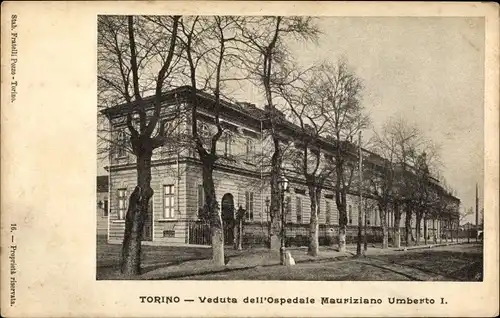 Ak Torino Turin Piemonte, Veduta dell'Ospedale Mauriziano Umberto I.