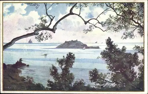 Ak Alassio Liguria, Isola Gallinaria da Punta Santa Croce