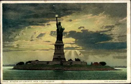 Ak New York City USA, Freiheitsstatue