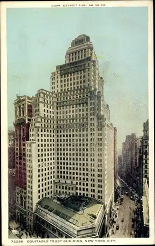 Ak New York City USA, Gleichwertiger Vertrauensaufbau