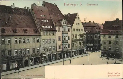 Ak Freiberg in Sachsen, Obermarkt