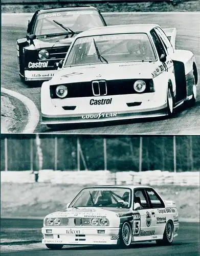 Foto Reklame, Auto, PKW, Marc Surer auf BMW 320, Gruppe S, 1977