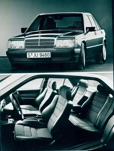 Foto Reklame, PKW, Auto, Mercedes Benz 190 D - E 2.6, Innenansicht