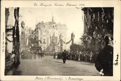 Ak 's Gravenhage Den Haag Südholland, De Haagsche Feesten 1901, Paleis