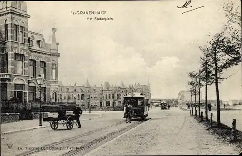 Ak 's Gravenhage Den Haag Südholland, Het Statenplein