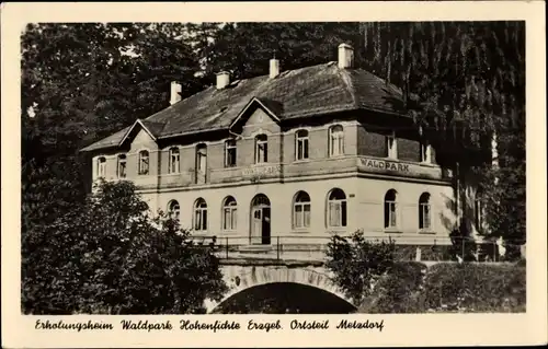 Ak Metzdorf Hohenfichte Leubsdorf in Sachsen, Erholungsheim Waldpark