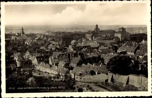 Ak Zeitz an der Weißen Elster im Burgenlandkreis,, Blick auf Schloss Moritzburg