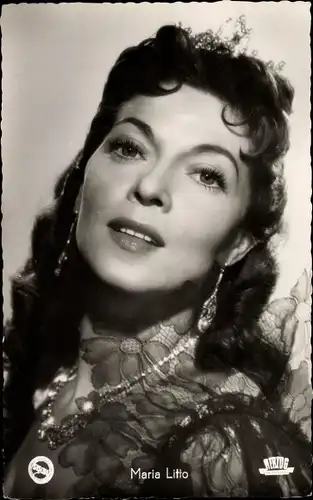 Ak Schauspielerin Maria Litto, Portrait