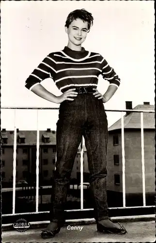 Ak Schauspielerin und Sängerin Conny Froboess, Standportrait, Wenn das mein großer Bruder wüsste