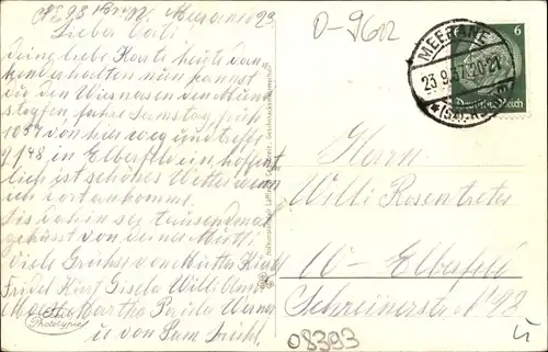 Ak Meerane in Sachsen, Ruderboote auf dem Gondelteich, Häuser, Fabrik