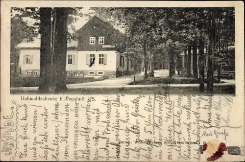 Ak Neustadt in Sachsen, Hohwaldschenke